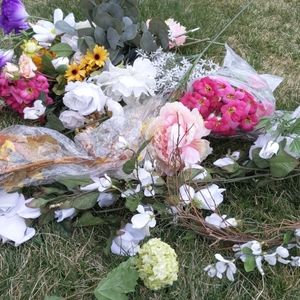 Faux silk florals, assortment, designer quality